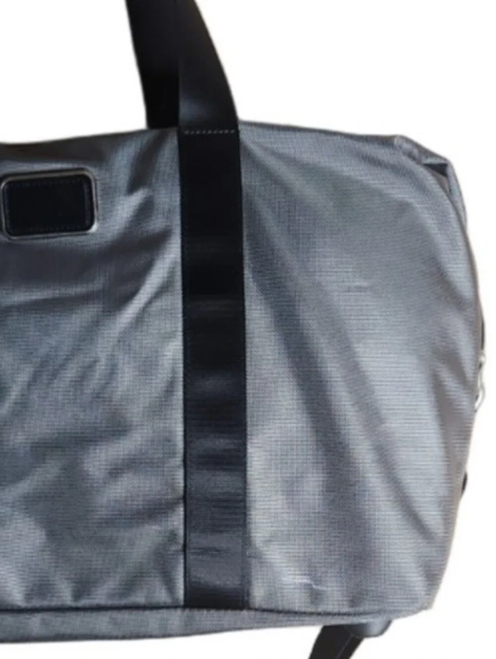 Tumi Alpha 2 Greny Small Nylon Duffel Bag with Black Straps